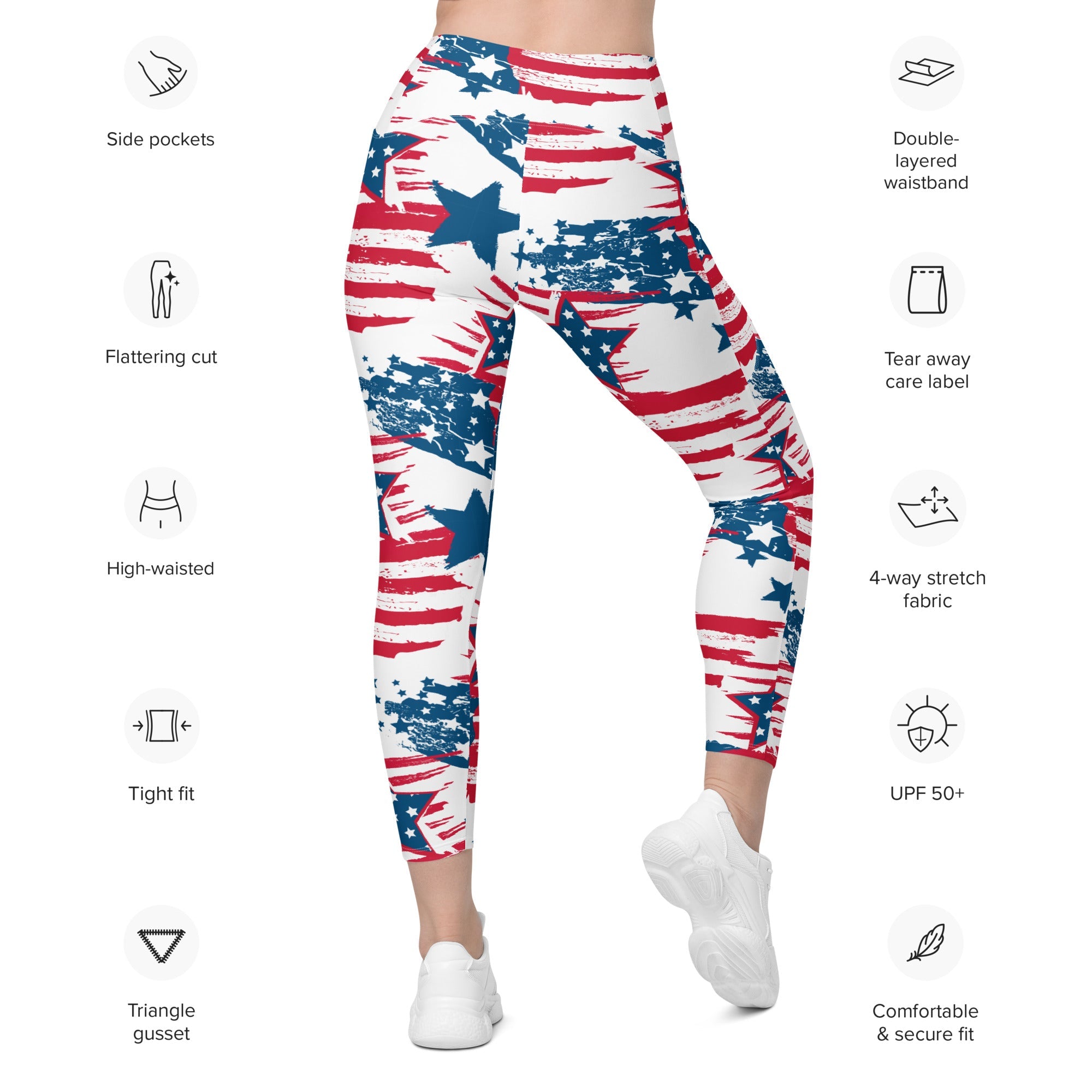 Patriotic Pride Leggings With Pockets