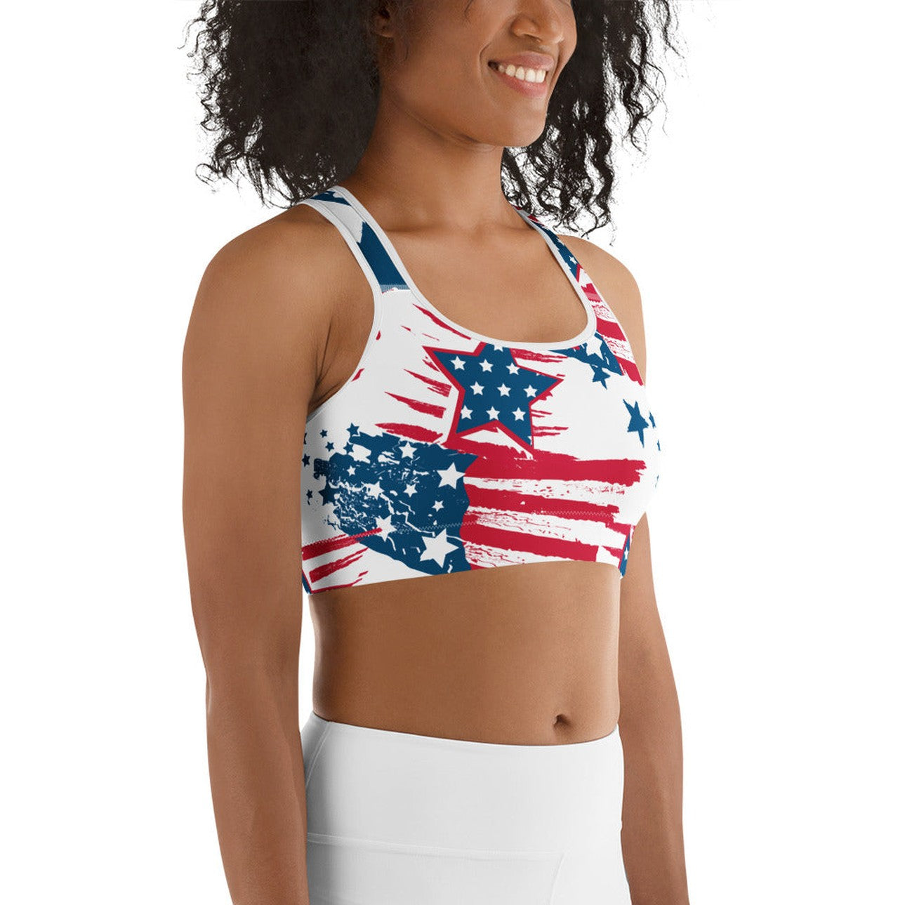 Patriotic Pride Sports Bra