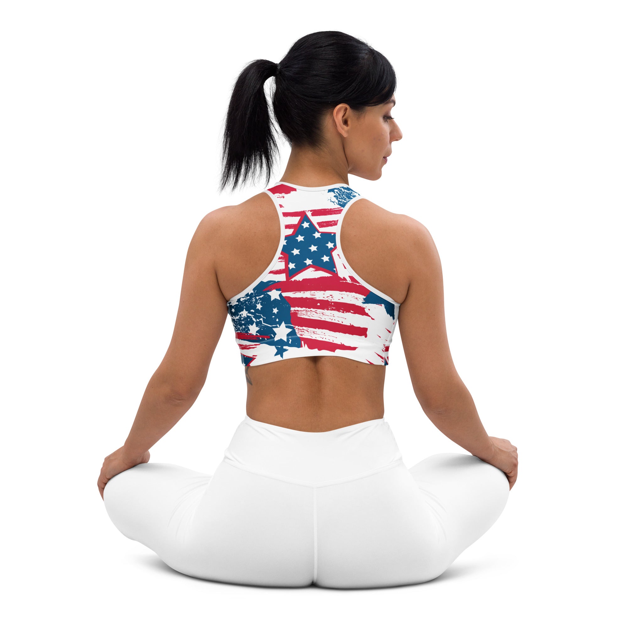 Patriotic Pride Sports Bra