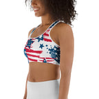 Patriotic Pride Sports Bra