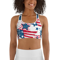 Patriotic Pride Sports Bra