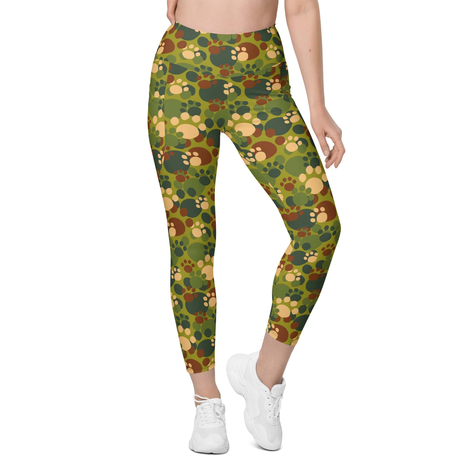 Paw Camo Leggings With Pockets