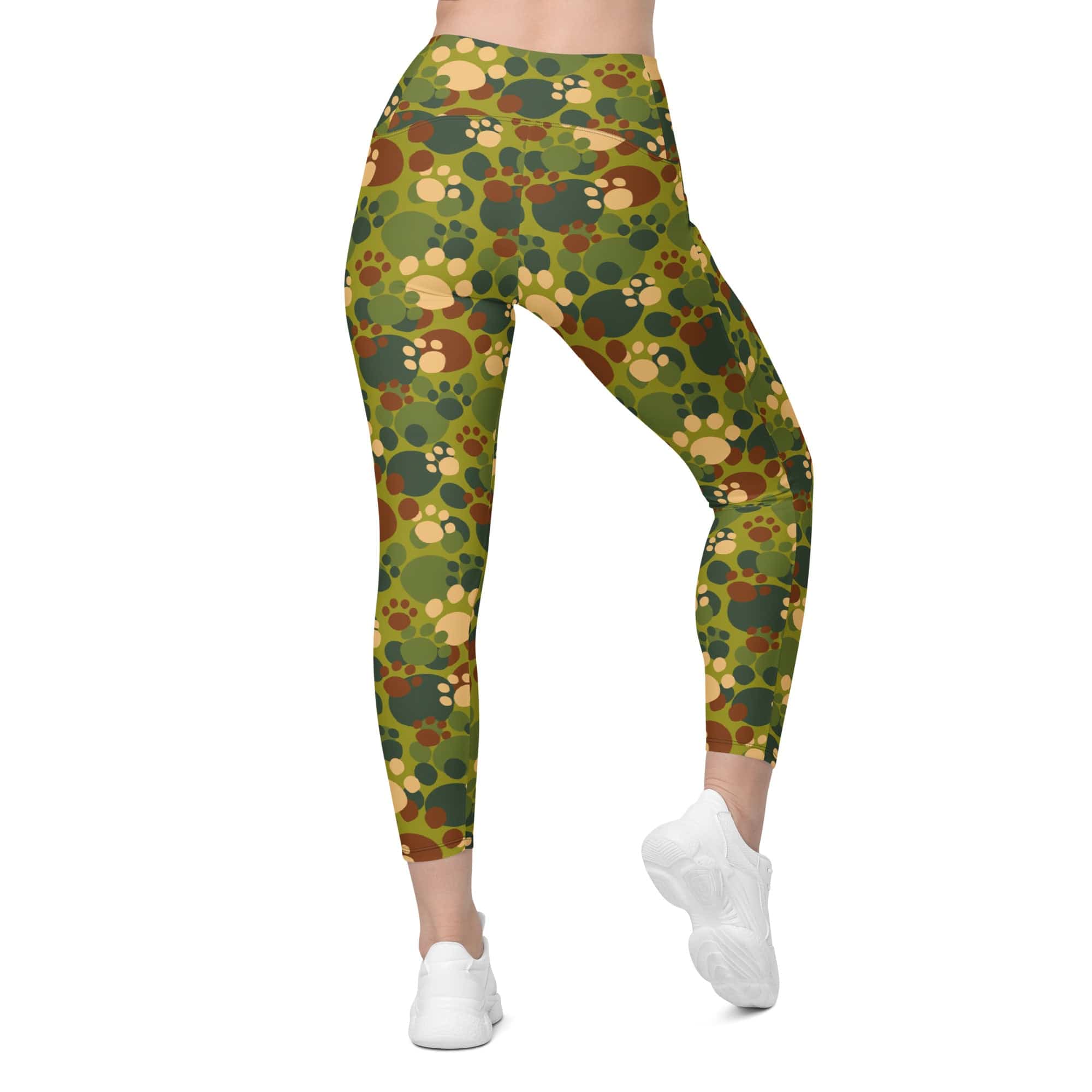 Paw Camo Leggings With Pockets