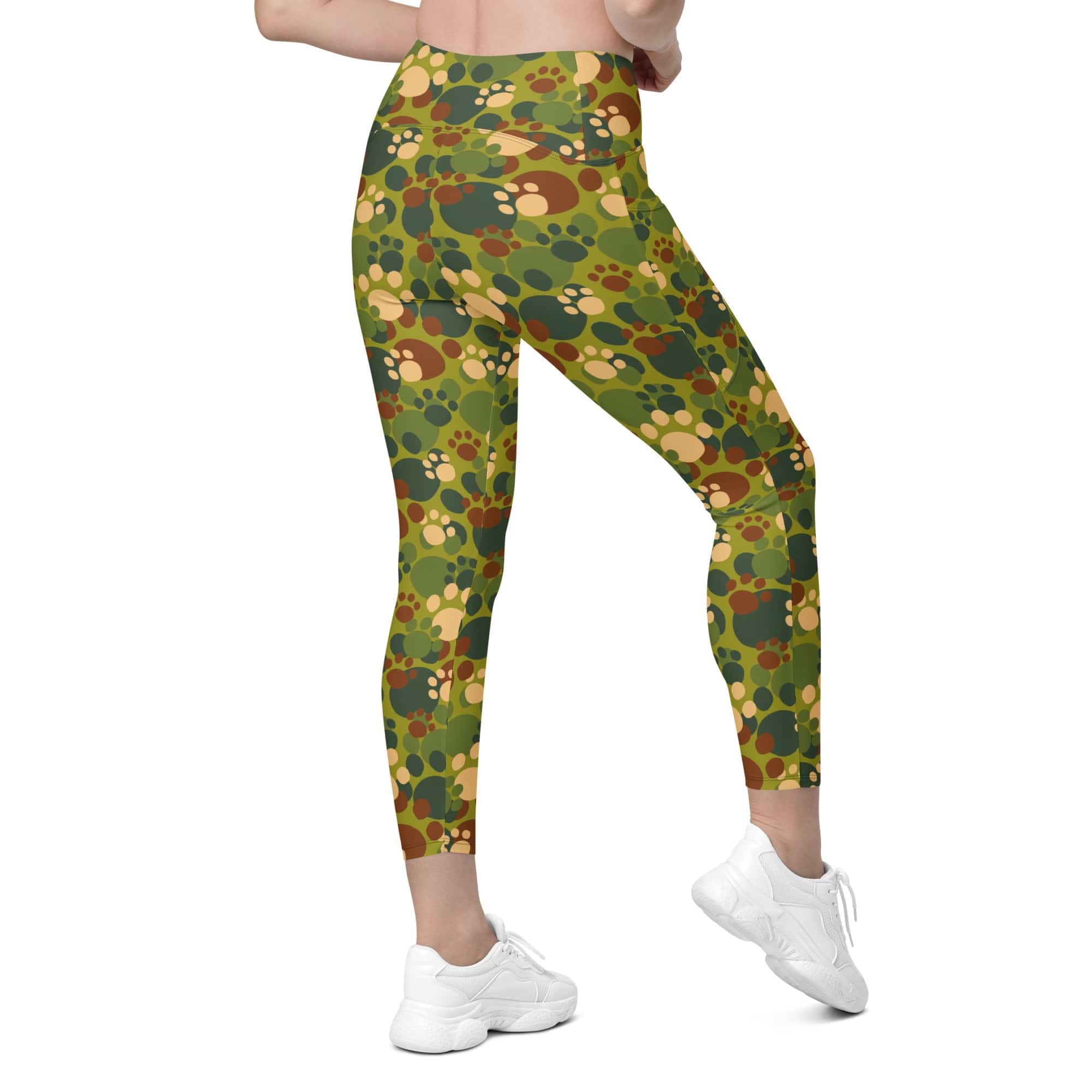 Paw Camo Leggings With Pockets