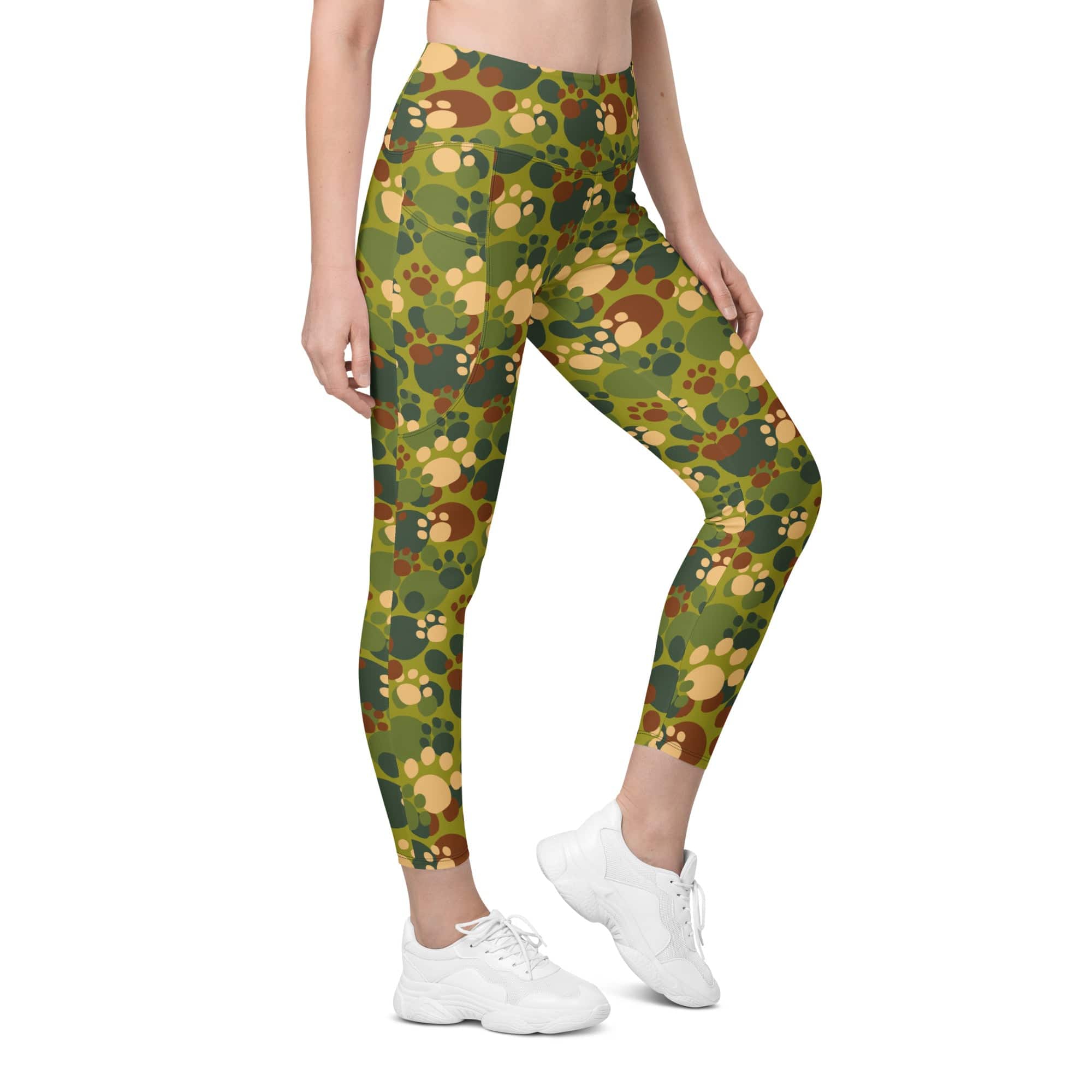 Paw Camo Leggings With Pockets