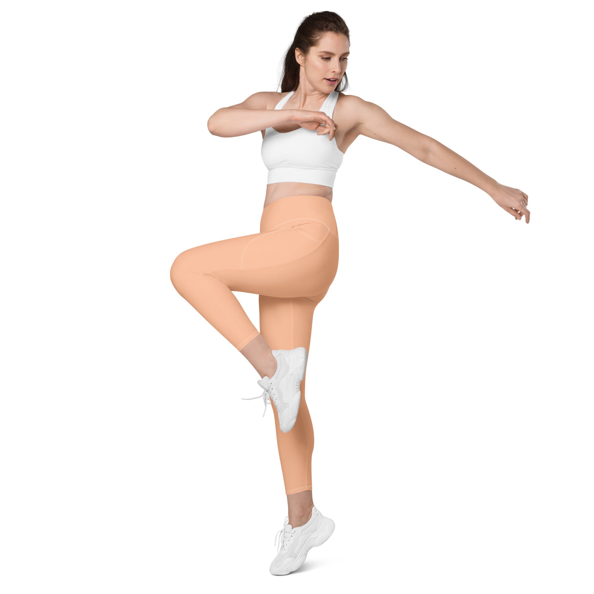 Peach Fuzz Leggings With Pockets