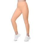 Peach Fuzz Leggings With Pockets