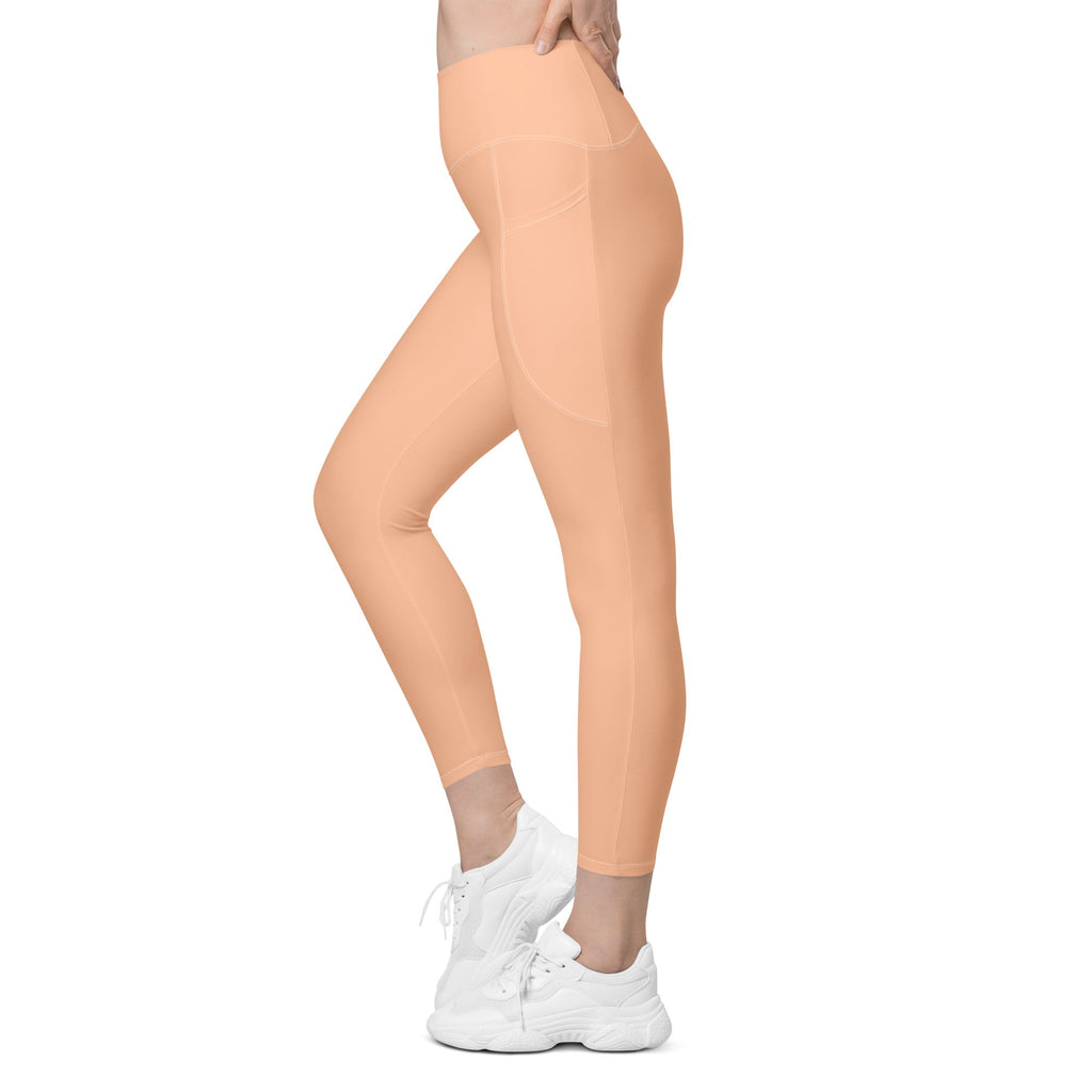 Peach Fuzz Leggings With Pockets