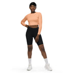 Peach Fuzz Recycled Long-sleeve Crop Top