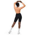 Peach Fuzz Recycled Long-sleeve Crop Top