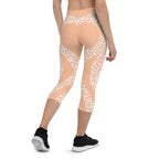 Peach Leopard Heart Shaped Capris