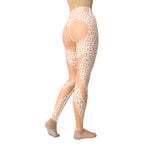 Peach Leopard Heart Shaped Yoga Leggings