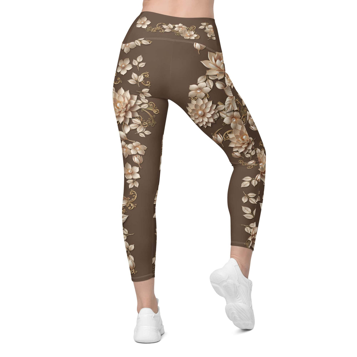 Pearl Lotus Leggings With Pockets