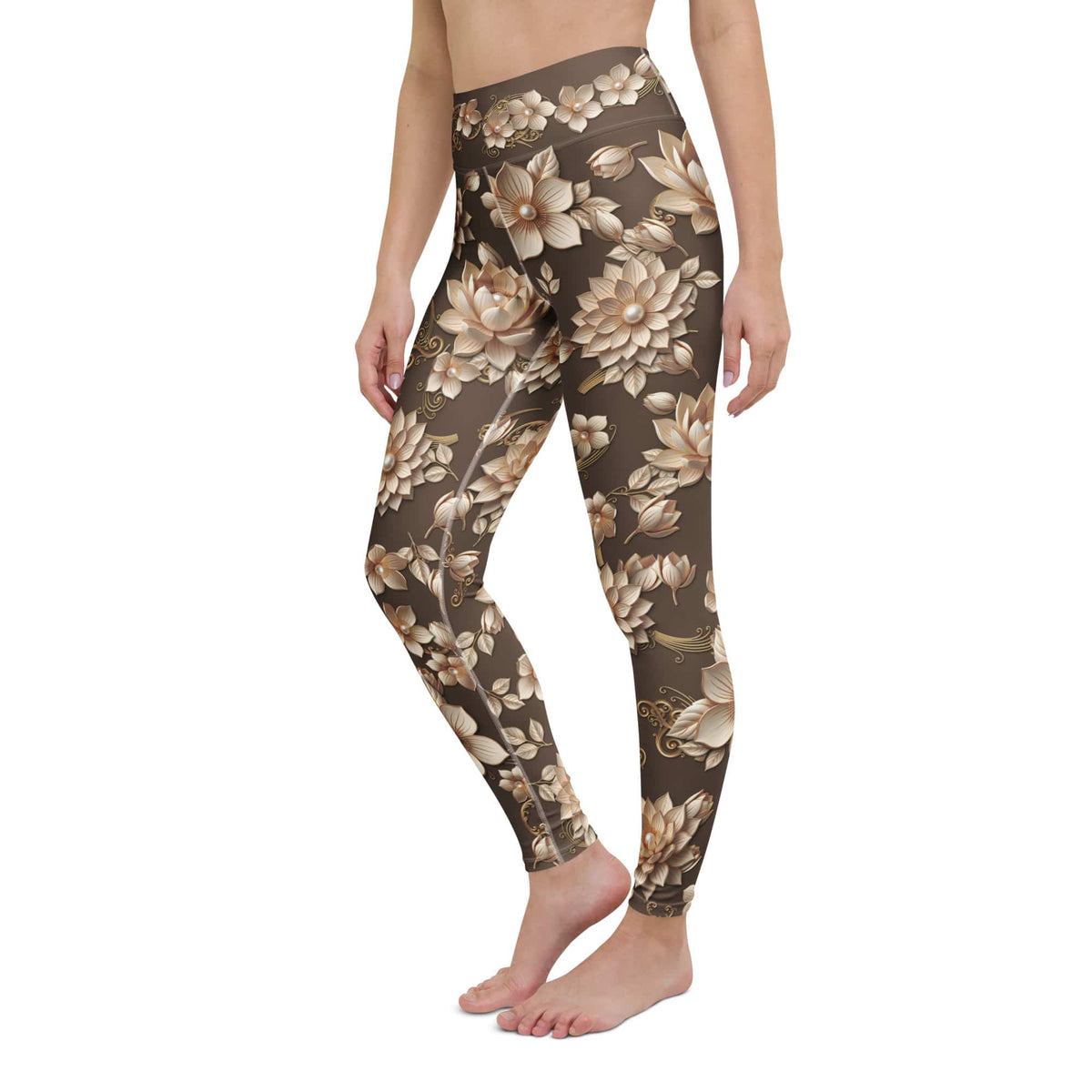 Pearl Lotus Yoga Leggings