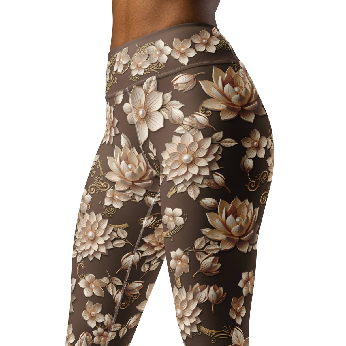Pearl Lotus Yoga Leggings
