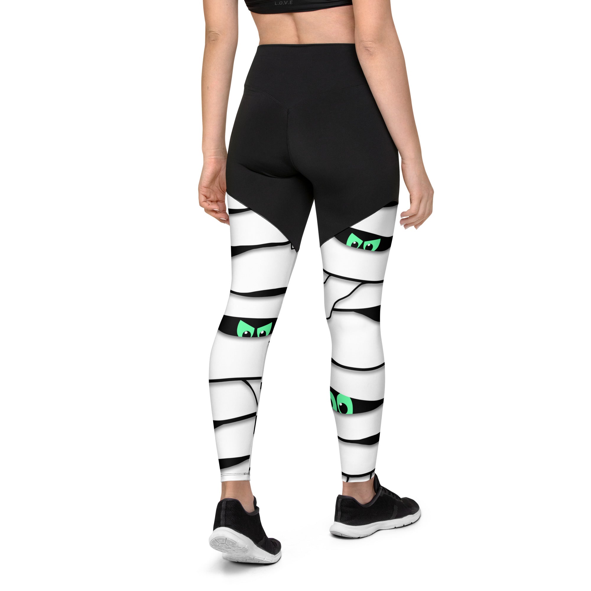 Peek-a-Boo Mummy Compression Leggings