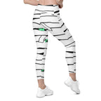 Peek-a-Boo Mummy Crossover Leggings With Pockets