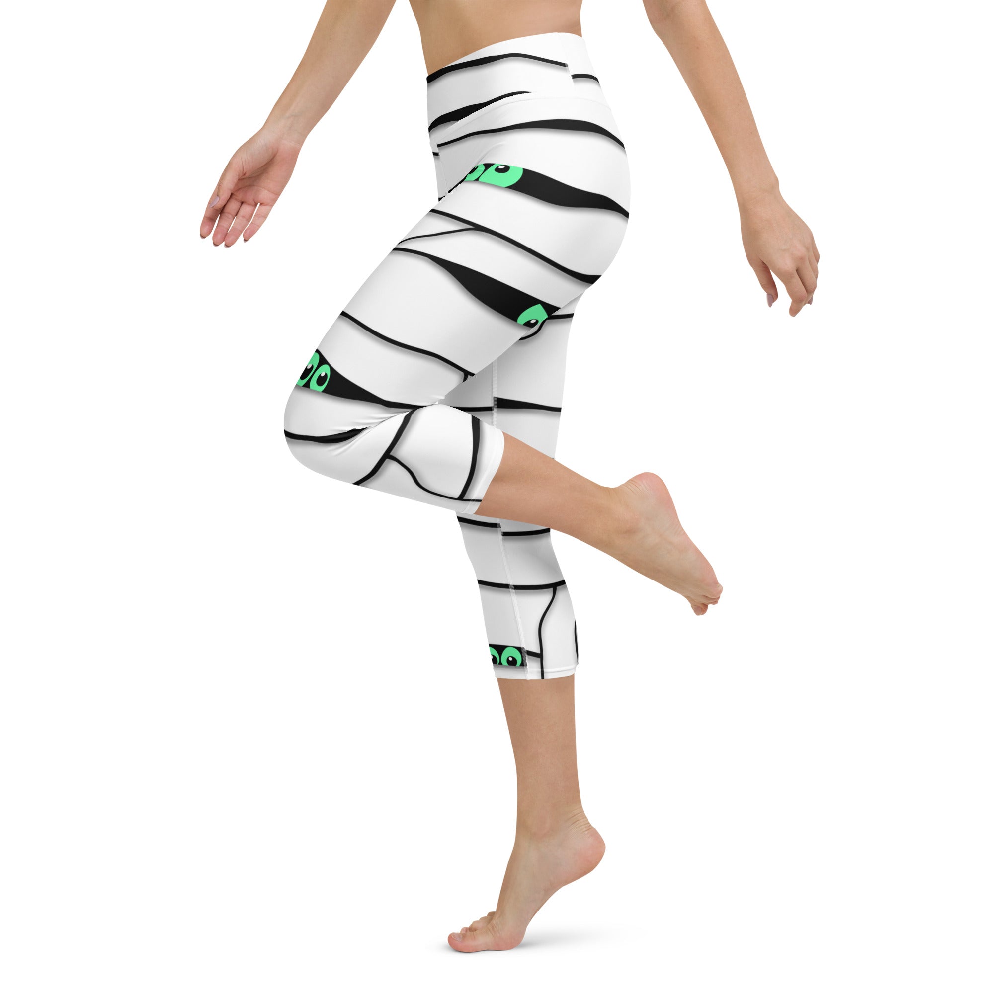 Peek-a-Boo Mummy Yoga Capris