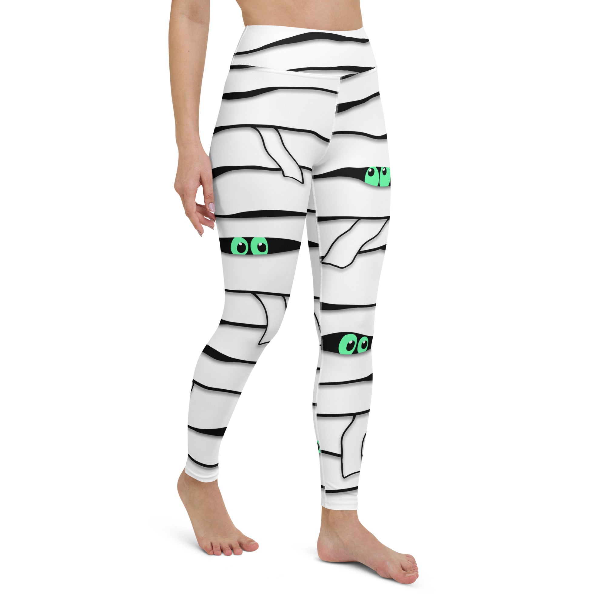 Peek-a-Boo Mummy Yoga Leggings