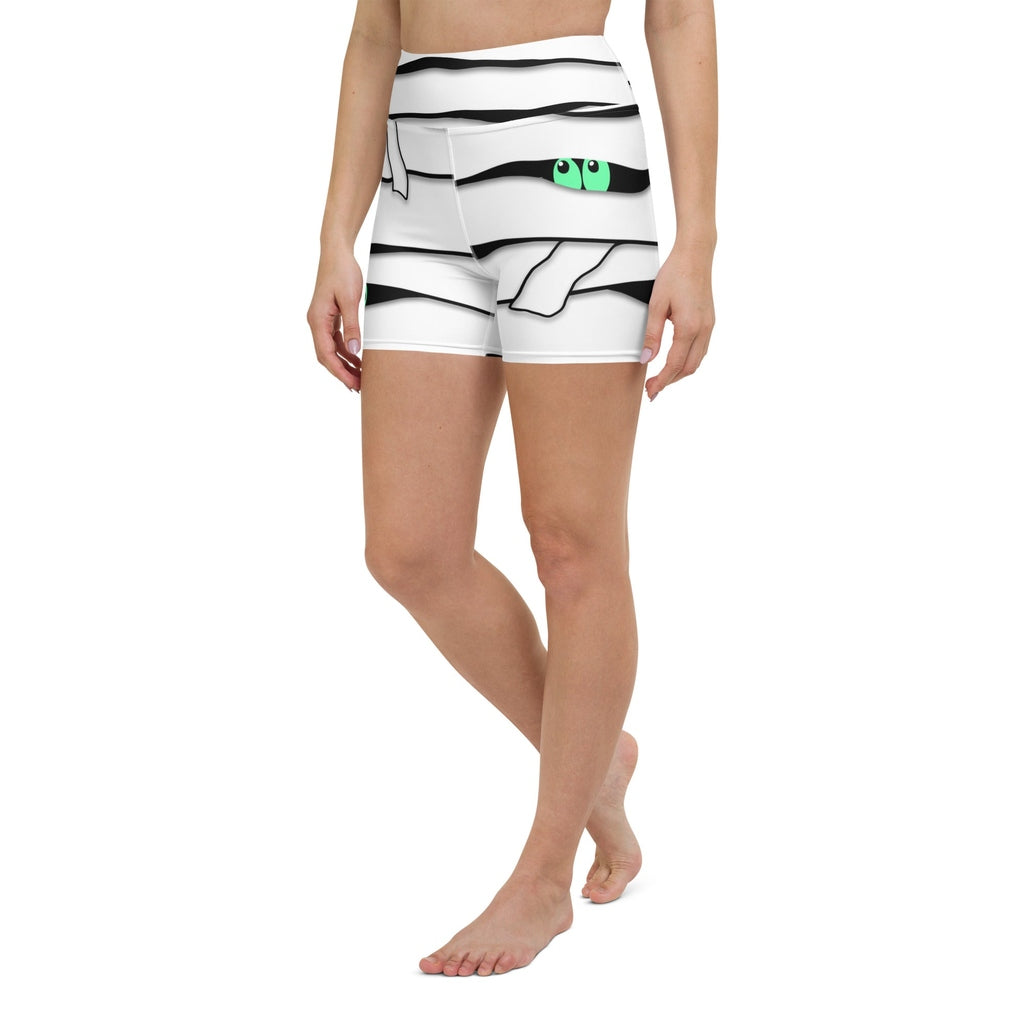 Peek-a-Boo Mummy Yoga Shorts
