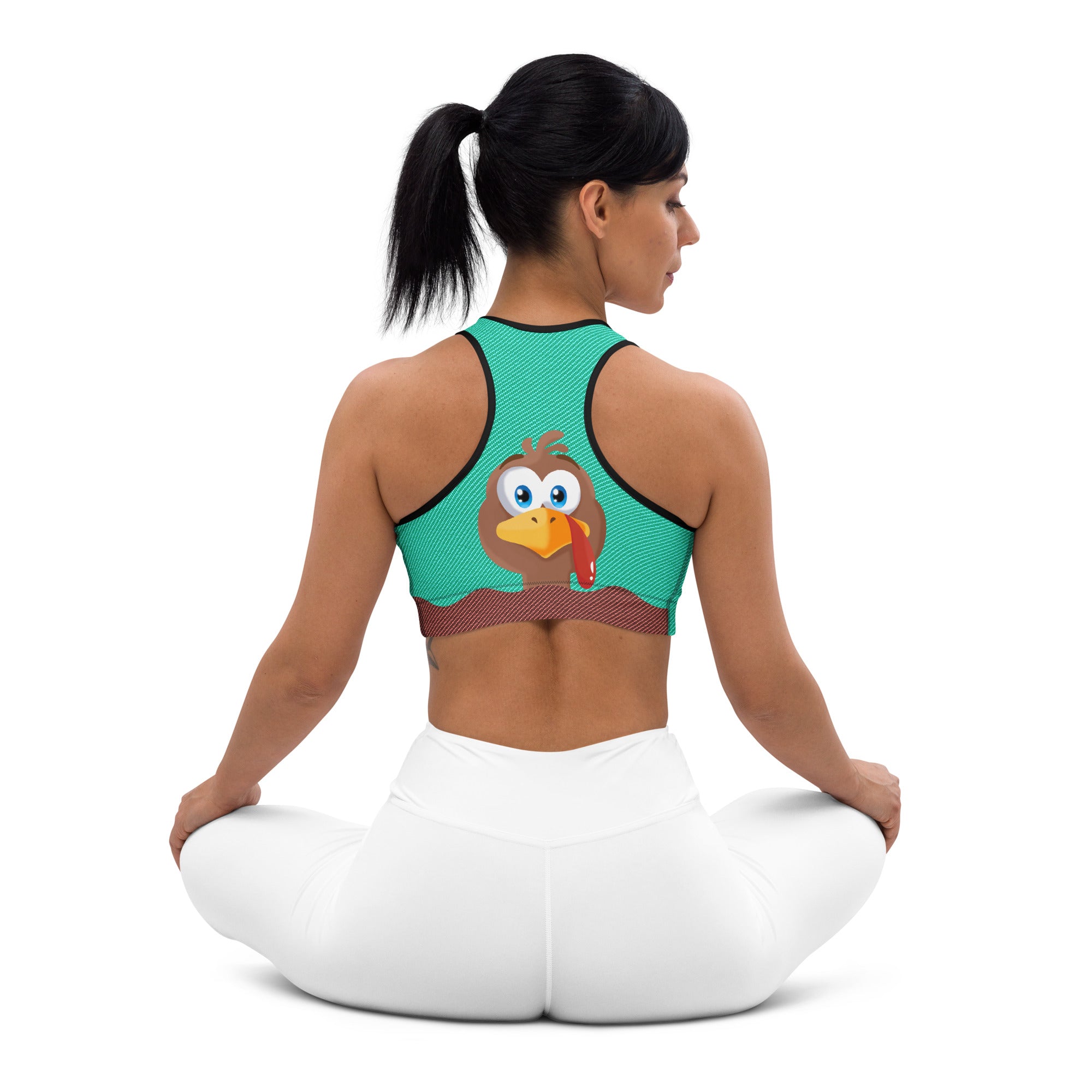 Peeking Turkey Sports Bra