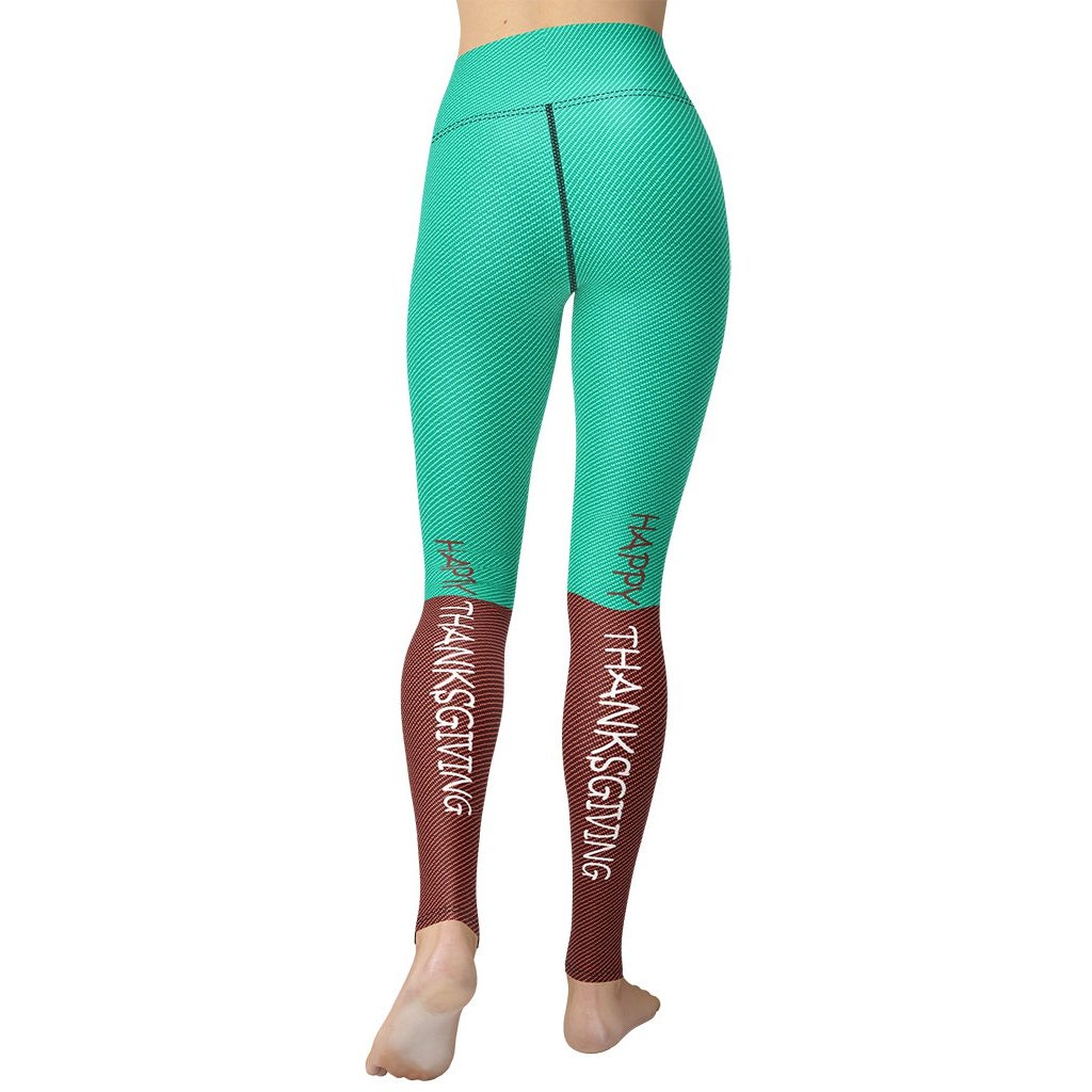 Peeking Turkey Yoga Leggings