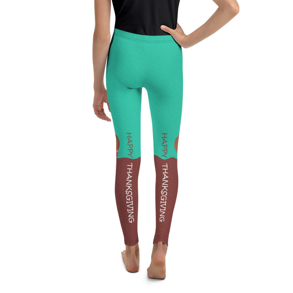 Peeking Turkey Youth Leggings