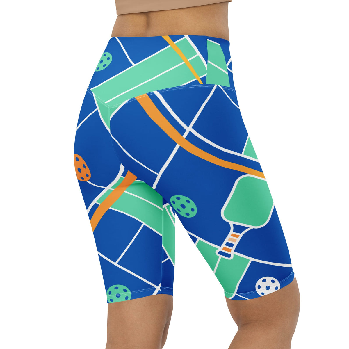 Pickleball Inspired Biker Shorts
