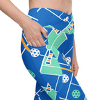 Pickleball Inspired Crossover Leggings With Pockets