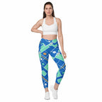 Pickleball Inspired Crossover Leggings With Pockets