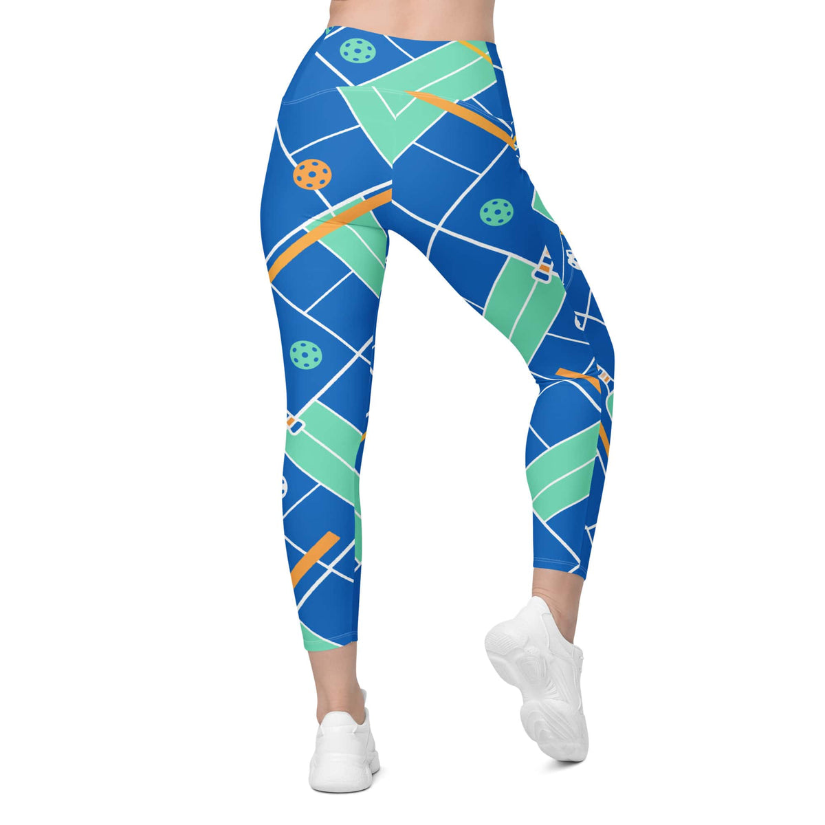 Pickleball Inspired Crossover Leggings With Pockets