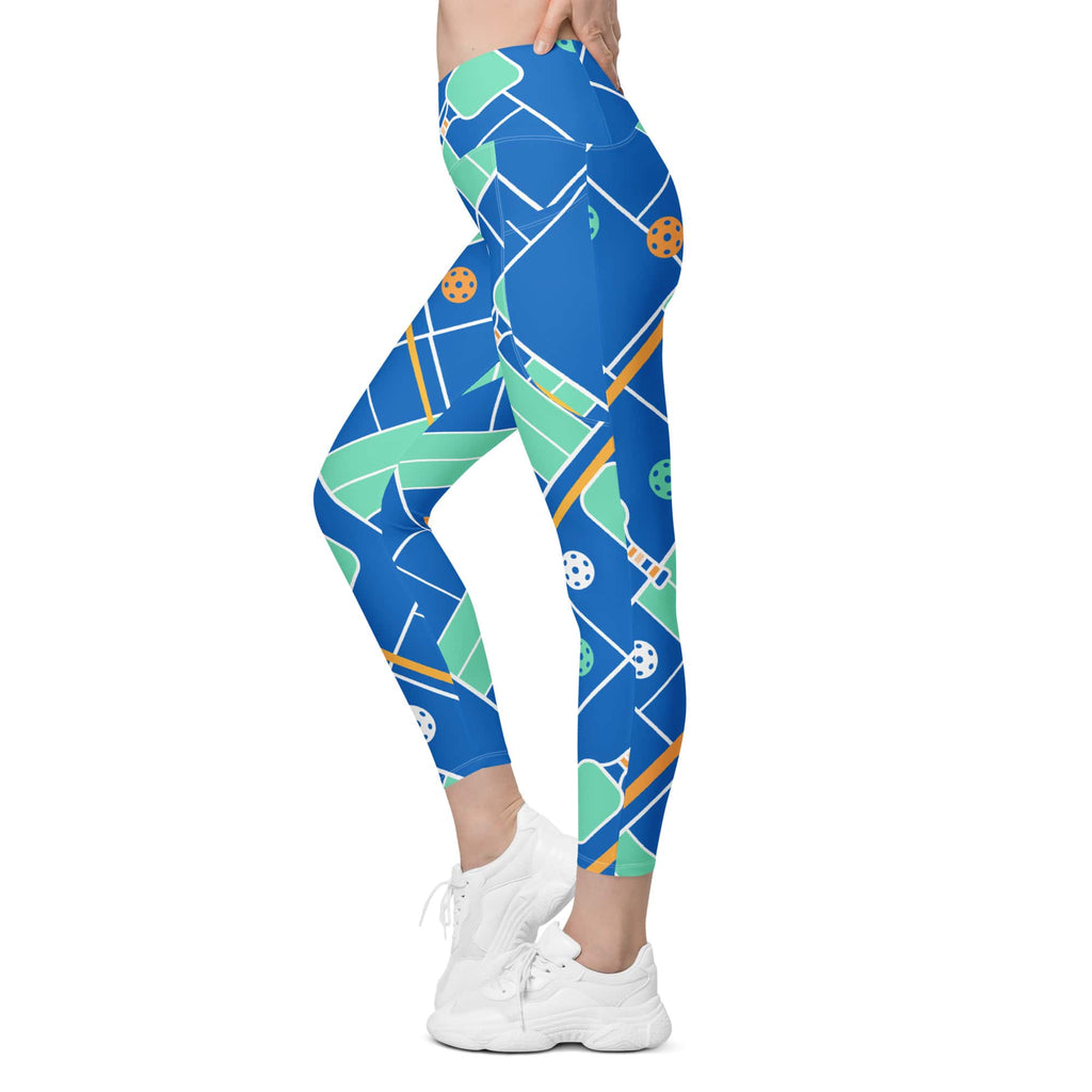 Pickleball Inspired Crossover Leggings With Pockets