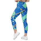 Pickleball Inspired Crossover Leggings With Pockets