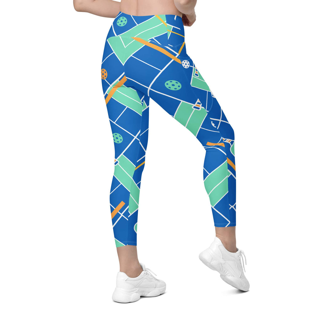 Pickleball Inspired Crossover Leggings With Pockets