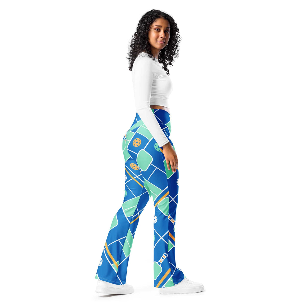 Pickleball Inspired Flare Leggings