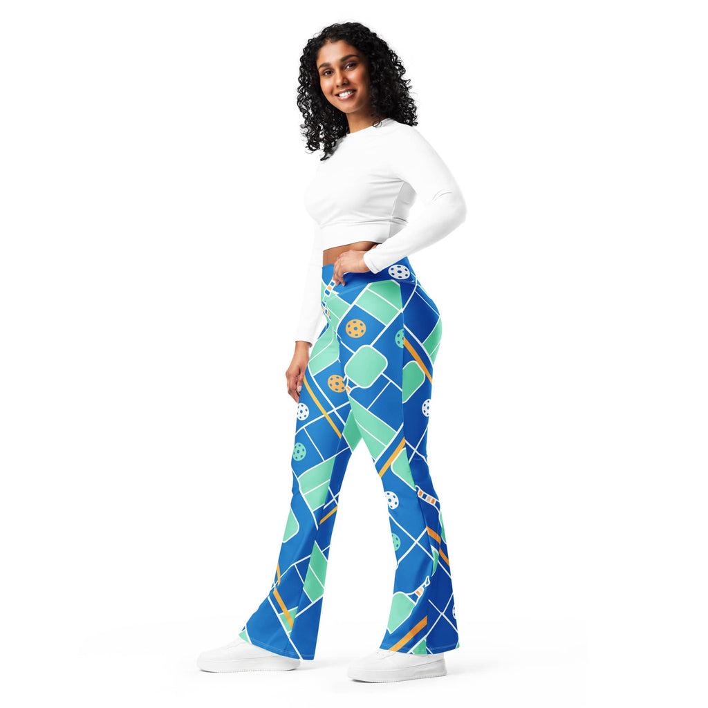 Pickleball Inspired Flare Leggings