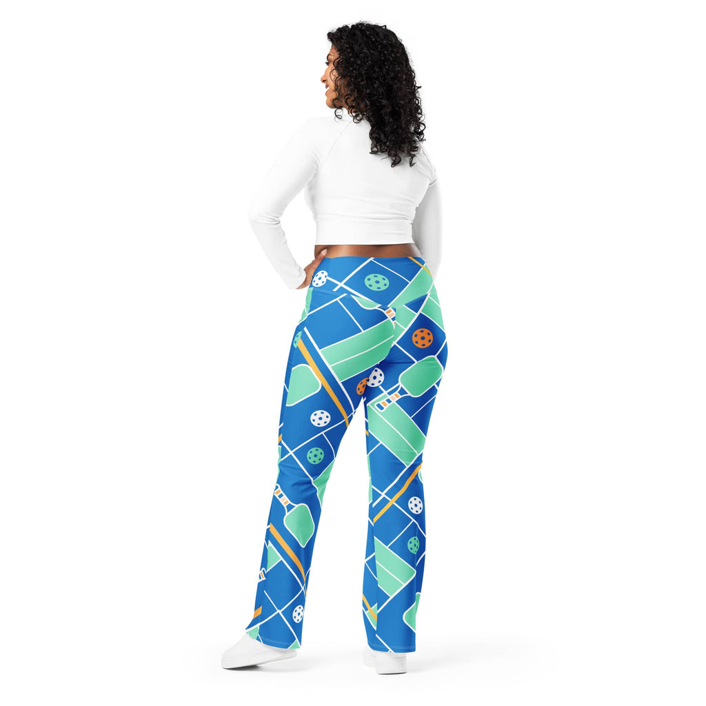 Pickleball Inspired Flare Leggings
