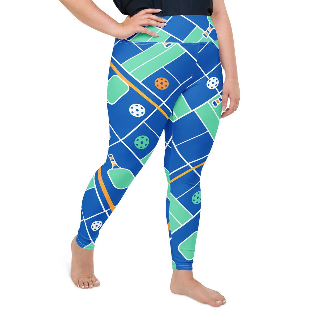 Pickleball Inspired Plus Size Leggings