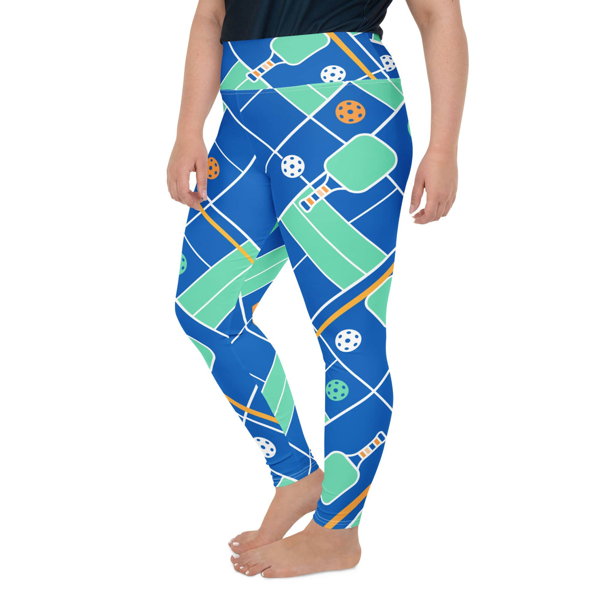 Pickleball Inspired Plus Size Leggings