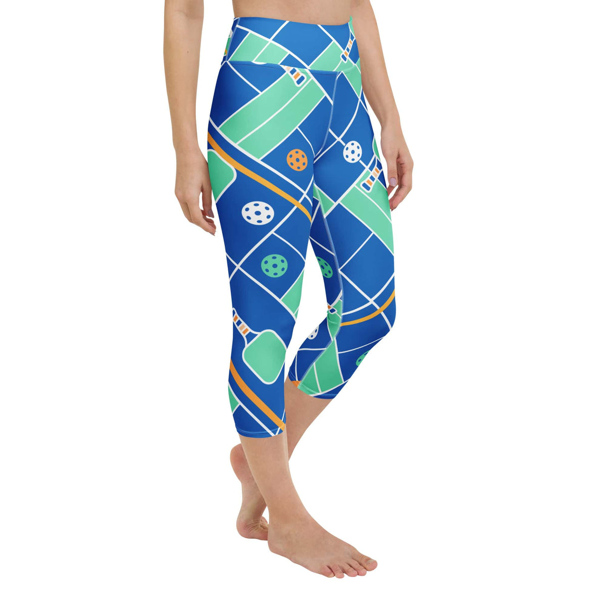 Pickleball Inspired Yoga Capris