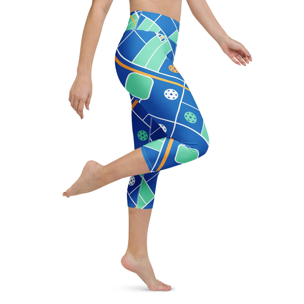 Pickleball Inspired Yoga Capris