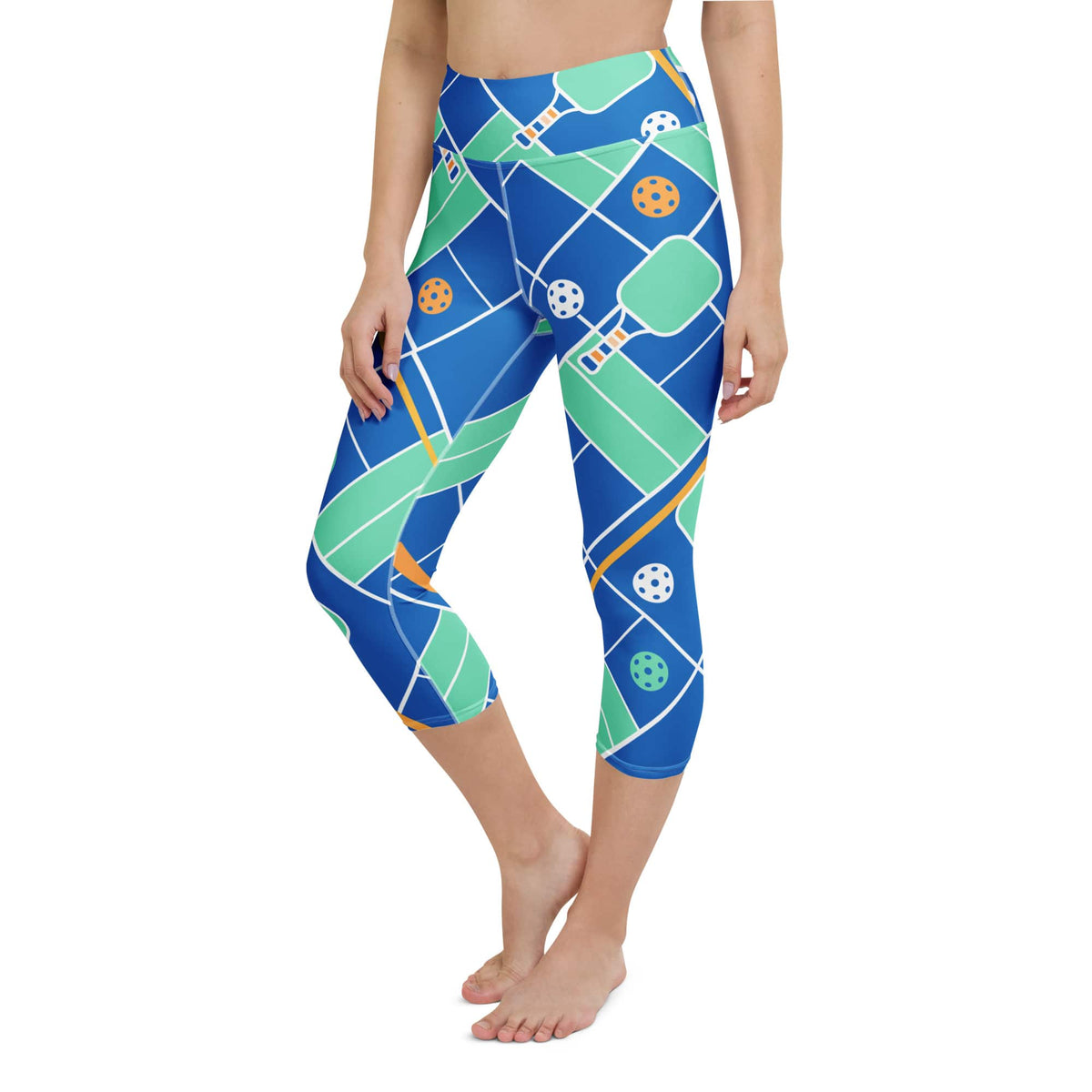 Pickleball Inspired Yoga Capris