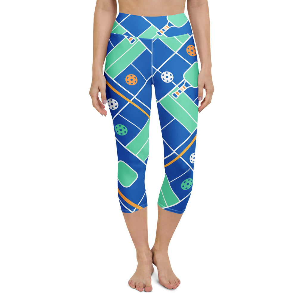 Pickleball Inspired Yoga Capris