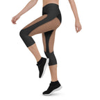 Pin Up Mesh Print Capris