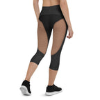 Pin Up Mesh Print Capris