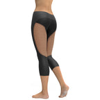 Pin Up Mesh Print Capris