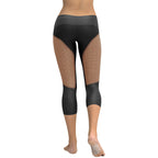 Pin Up Mesh Print Capris