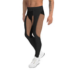Pin Up Mesh Print Men's Leggings