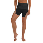 Pin Up Mesh Print Yoga Shorts