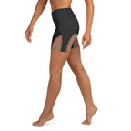 Pin Up Mesh Print Yoga Shorts